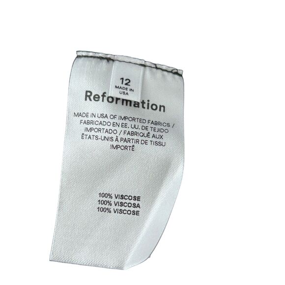 Reformation Juliette Sleeveless Midi Dress in Black Size 12 NWT - Picture 10 of 10